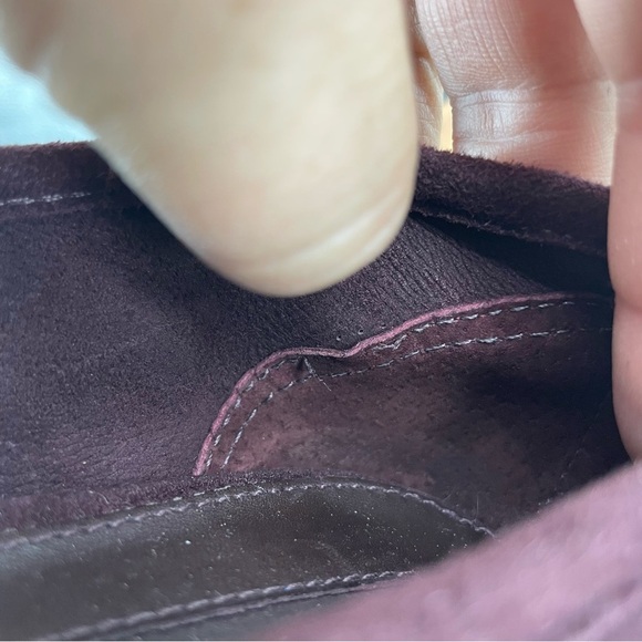 Antonio Melani Kathran Suede Chunky Block Heels Sz 8.5 burgundy - Picture 8 of 12